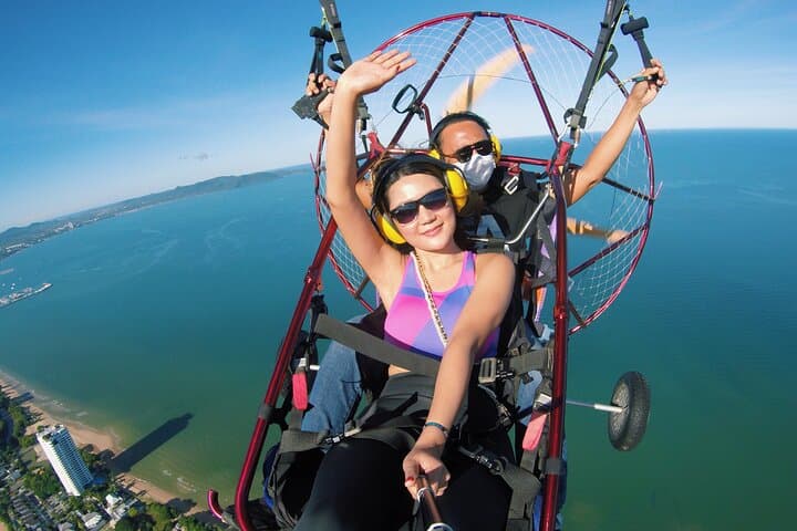 Tandem Paramotor Flight Over Pattaya and Jomtien Beach at Sunrise or Sunset photo 6