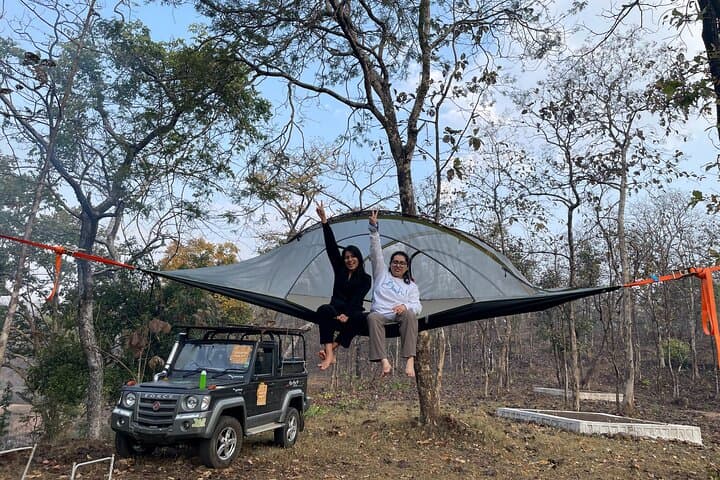 Tree-Tent Camping in Pachmarhi: Hang in Nature Overnight Hammock Tents
