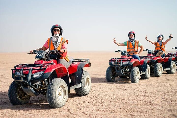 Hurghada Desert Safari: Quad & Dune Buggy Adventure with Bedouin Dinner and Show