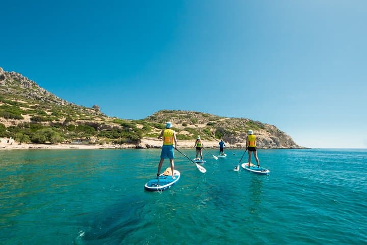 Rhodes Private SUP: Snorkel, Sea Caves & Picnic from Stegna photo 2
