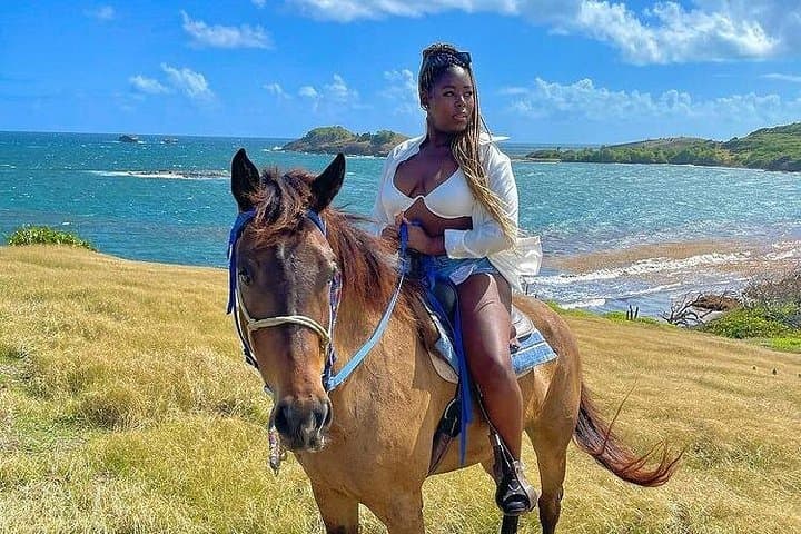 Private Beach Horseback Ride & Picnic in St. Lucia — Swim with Horses photo 5