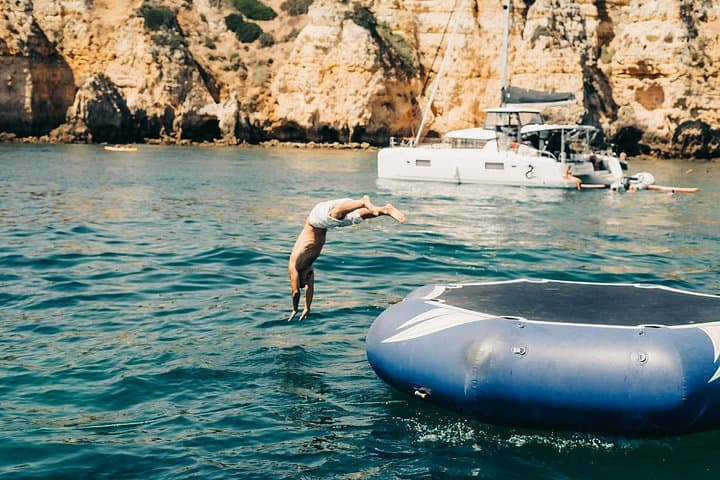 Lagos Coastal Tour: 2.5-Hour Grottos Cruise with Aqua Trampoline photo 4