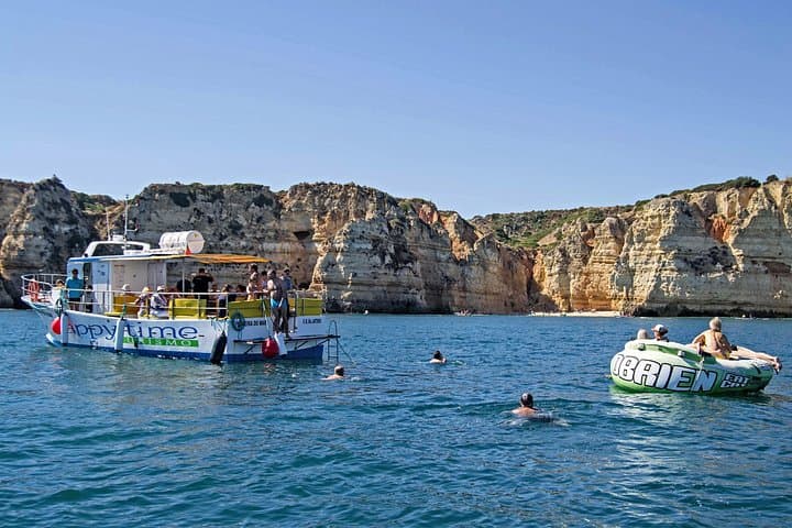 Lagos Coastal Tour: 2.5-Hour Grottos Cruise with Aqua Trampoline photo 1