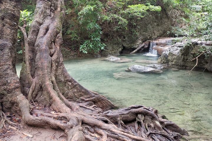 Bangkok to Erawan & Damnoen Saduak: Private Day Tour to Floating Market, River Kwai and 7‑Tier Falls photo 5