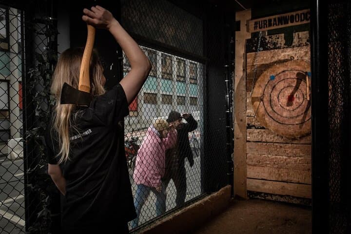 Axe Throwing in Frankfurt Altstadt: Guided Urban Axe Experience photo 2