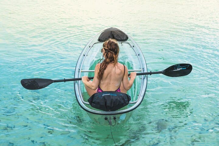 Crystal Kayak at Cabbage Beach — Clear-Hull Kayaking on Paradise Island