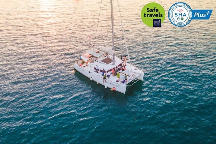 Sunset Sailing to Koh Hey (Coral Island) — Phuket Catamaran Cruise with Snorkeling & Dinner