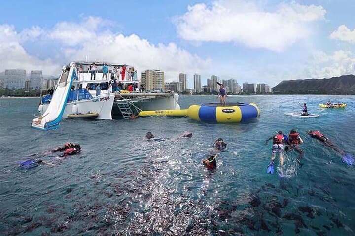 Private Catamaran Charter Waikiki — 5-in-1 Deluxe Snorkel, BBQ & Whale Watch photo 3