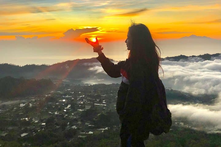 Mount Batur Sunrise Trek and Tukad Cepung Waterfall Day Tour