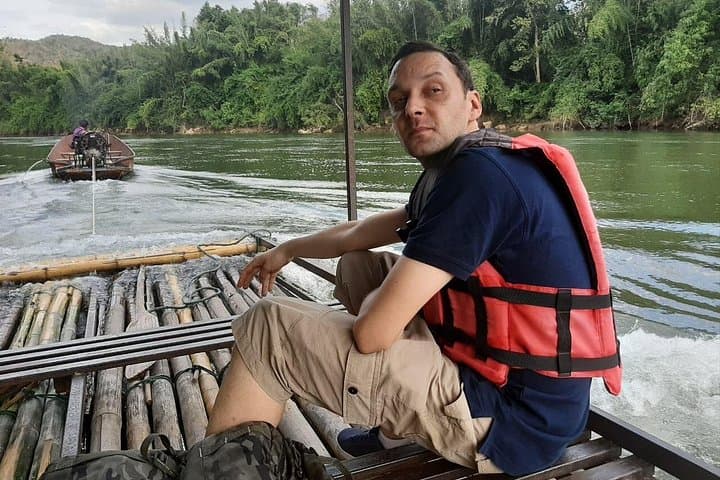 Private Erawan Waterfall & River Kwai Day Tour from Bangkok — Death Railway, Bamboo Rafting & Swim photo 2
