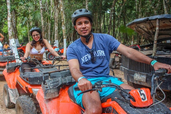 Cancun Jungle ATV, Zipline & Cenote Adventure: Drive, Fly and Swim