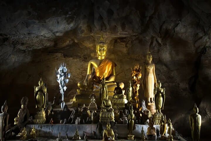 Pak Ou Caves and Kuang Si Waterfalls Day Trip from Luang Prabang