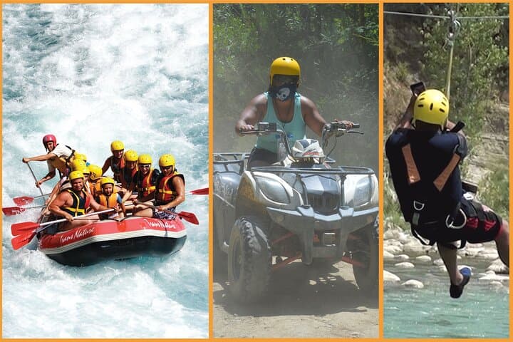 Antalya to Köprülü Canyon: Full-Day Rafting, Quad and Zipline Adventure