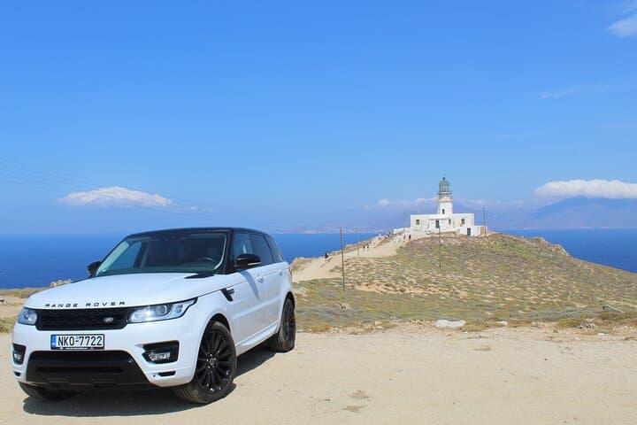 Mykonos in Three Hours: Private Luxury Range Rover Tour of Windmills, Little Venice & Beaches photo 2