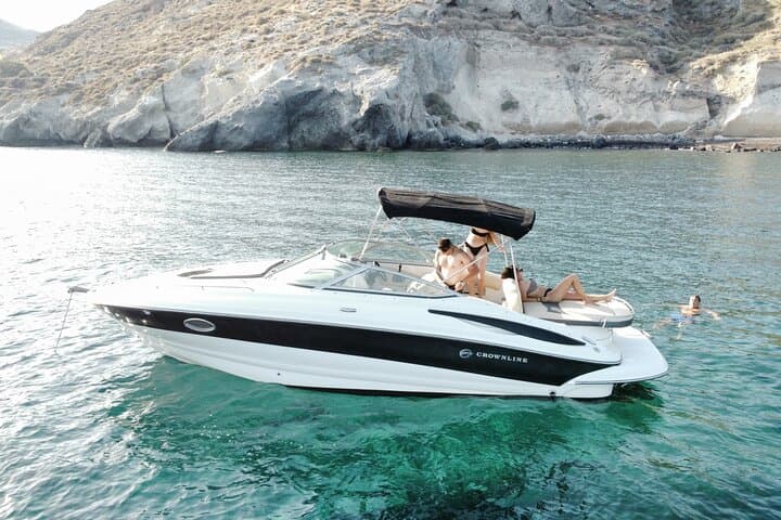 Santorini Half-Day Luxury Private Cruise: Red Beach, Volcano & Hot Springs