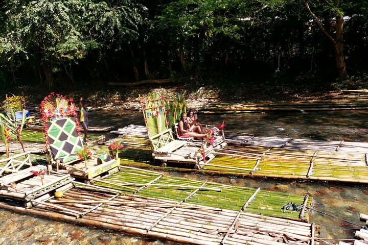 Great River Bamboo Rafting: 1-Hour Raft Float and Limestone Foot Massage from Montego Bay photo 2