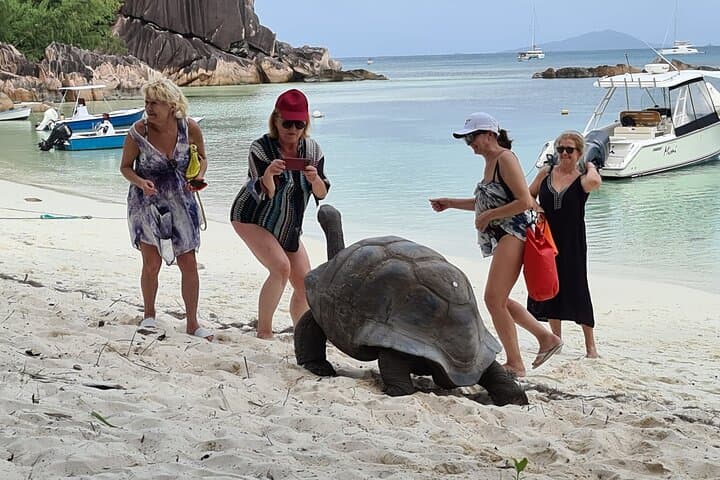 Seychelles Private Boat: La Digue, Curieuse & Anse Lazio from Mahé