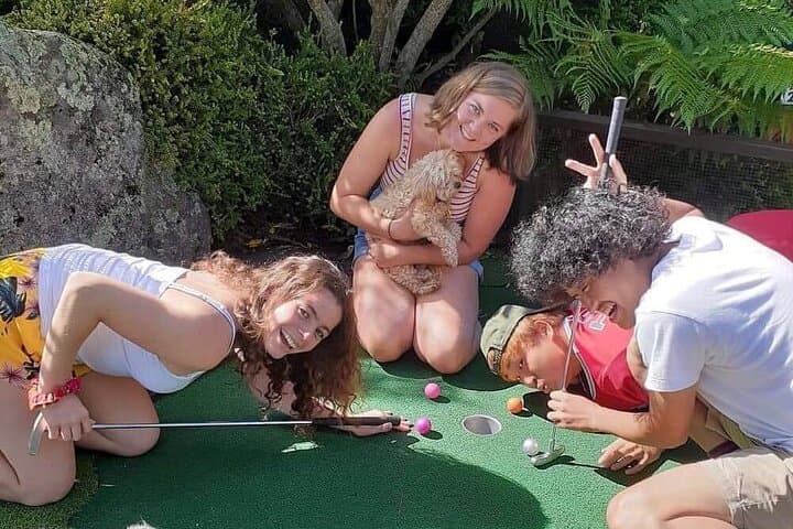 Mini Golf with Rabbits in Rotorua — Garden Putt, Light Shows & Volcanic Features