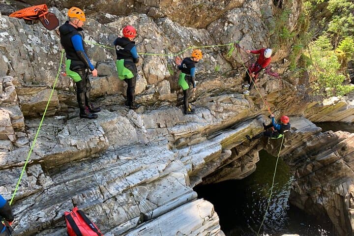 Canyoning at Bruar Falls: Rappels, Slides and Jumps in Perthshire photo 6
