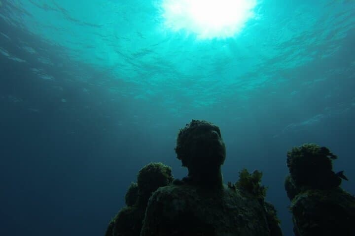 Snorkel the Underwater Museum (MUSA) from Isla Mujeres — Coral Reef & Sculpture Tour