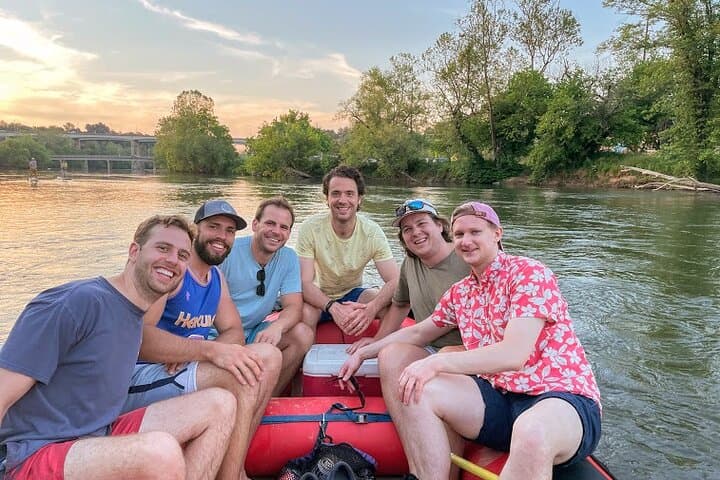 Floating Bar Crawl on the French Broad River — Asheville Raft Pub Tour
