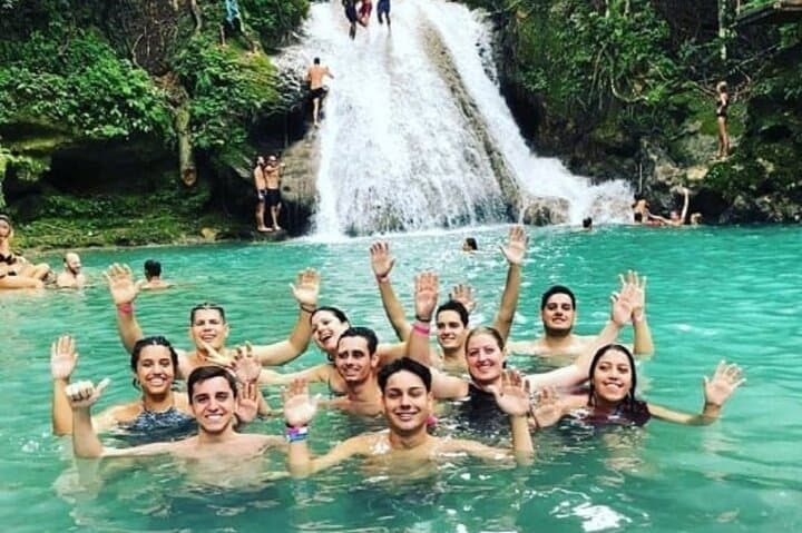 Blue Hole & Dunns River Falls Combo: Ocho Rios Waterfalls Day Trip from Montego Bay