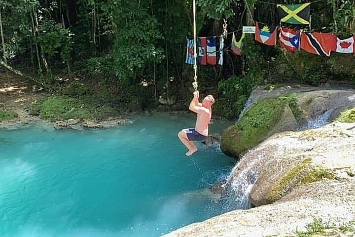 Blue Hole & Dunns River Falls Combo: Ocho Rios Waterfalls Day Trip from Montego Bay photo 5