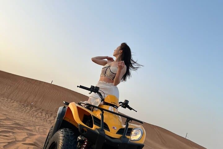 Dubai Desert Safari: Quad Biking, Sandboarding, Dune Bashing & Live BBQ Experience