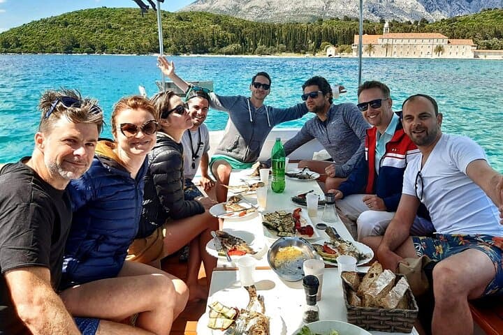 Korčula Archipelago Half-Day Boat Tour — Swim, Snorkel & Dalmatian Platter
