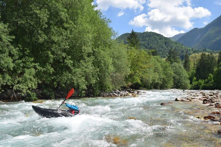 Paddling the Emerald Soča River: 7km Guided Kayak Trip from Bovec photo 4