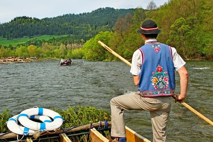 Dunajec River Rafting from Krakow: Full-Day Pieniny Gorge Wooden Raft Expedition