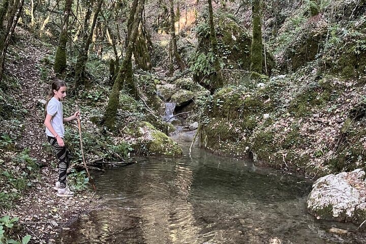 Forest Waterfall Hike at Borgo Incantato: Private Guided Swim and Picnic near Perugia photo 1