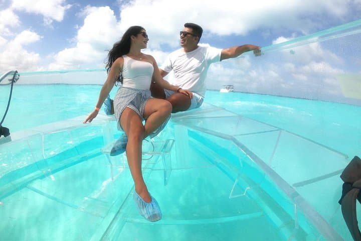 Clear Boat Tour in Cancun Nichupté Lagoon: See Reefs, Turtles & Mangroves photo 1