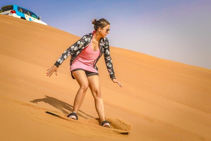 Morning Dubai Desert Safari: Sandboarding, Dune Bashing & Camel Ride photo 2