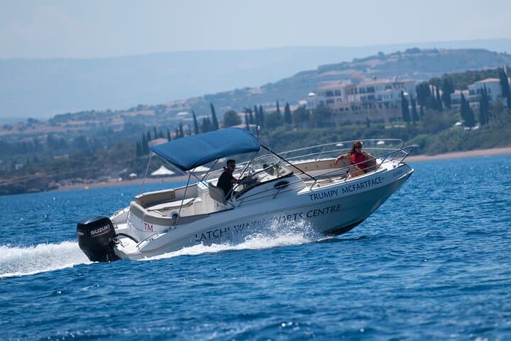 Self-Drive Luxury Speedboat to Akamas Blue Lagoon & Hidden Bays