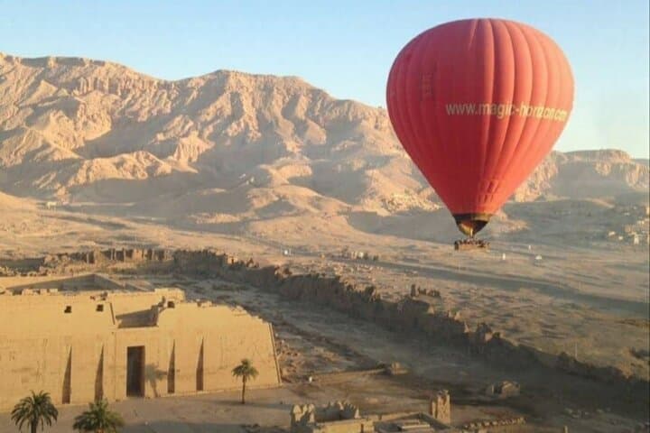 Sunrise Hot Air Balloon Over Luxor — Valley of the Kings Aerial Flight