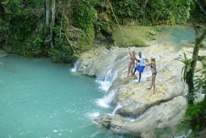 Ocho Rios Private Combo: Blue Hole & Dunn's River — Climb, Swim, and Cliff Jump photo 2