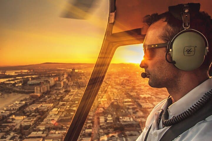 Introductory Helicopter Lesson in Los Angeles: Fly Over Long Beach and the Port