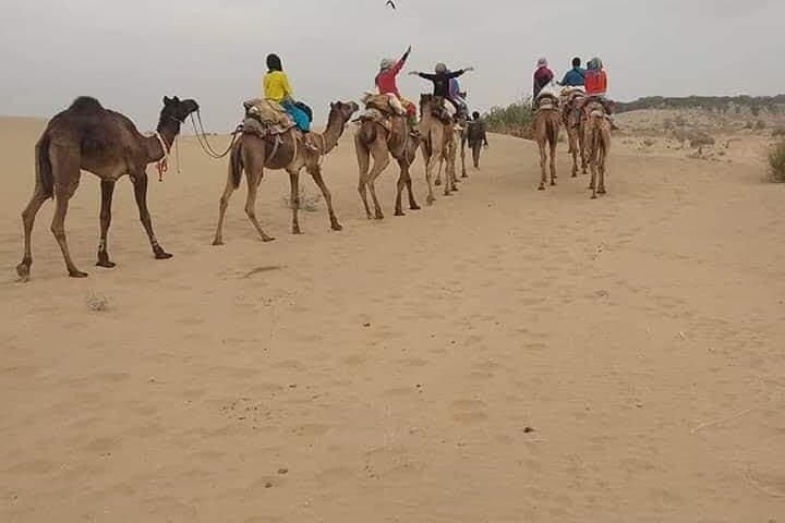 Overnight Camel Safari in Jaisalmer: Private Sand-Dune Camp Experience
