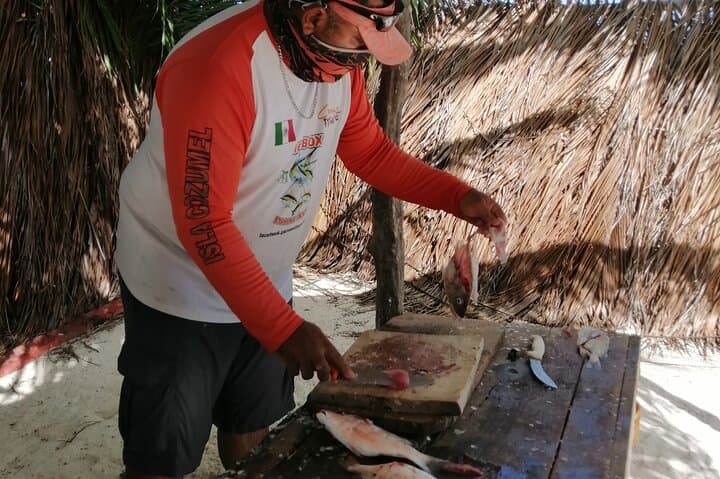 Private Fishing Tour in Holbox Island: Catch, Cook, and Learn with Local Captains photo 3