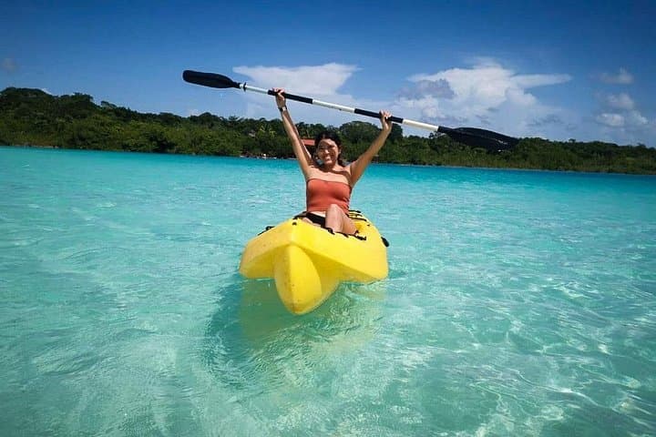 Kayak Bacalar Lagoon: Cenote Azul & MarMol Club Day Trip from Cancún photo 4