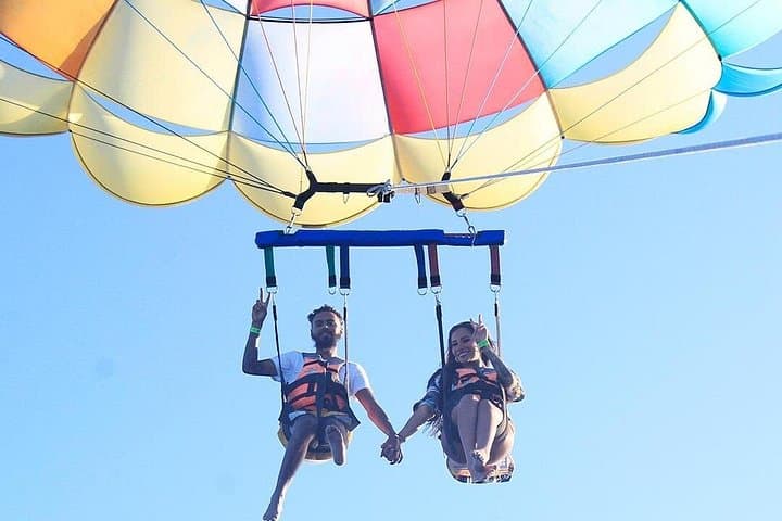Cancun Fly & Swim: Parasail 80m Then Snorkel MUSA, Turtles & Wreck photo 2