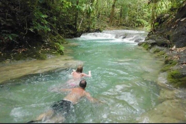 Mayfield Falls and Lethe River Bamboo Rafting: Limestone Pools and River Massage photo 2