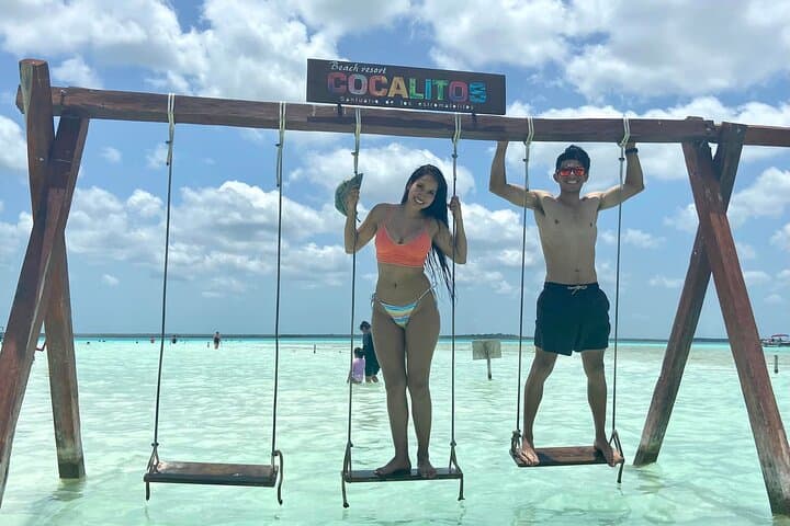 Bacalar Lagoon Pontoon Tour: Laguna de los 7 Colores Day Trip from Cancún photo 4