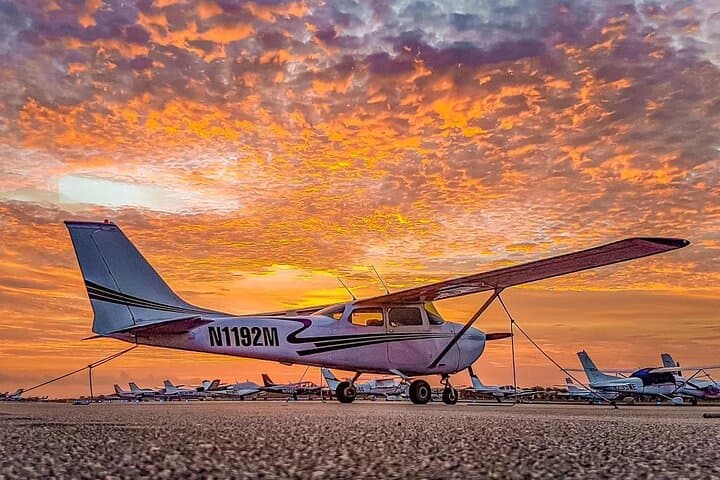 Miami Beach Sunset Private Airplane Tour with Champagne