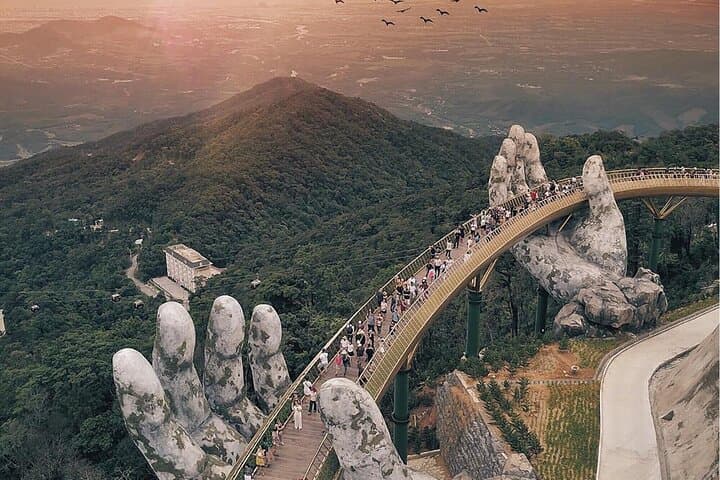 Ba Na Hills & Golden Bridge Day Tour from Da Nang: Cable Car, French Village and Waterfalls