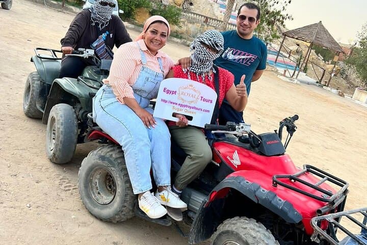 Giza Pyramids Private Tour: Camel Ride, ATV Quad Bike & Shopping (From Cairo) photo 1