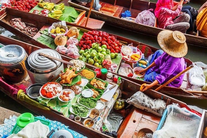 Damnoen Saduak Floating Market and Erawan Waterfall Day Tour from Bangkok photo 2