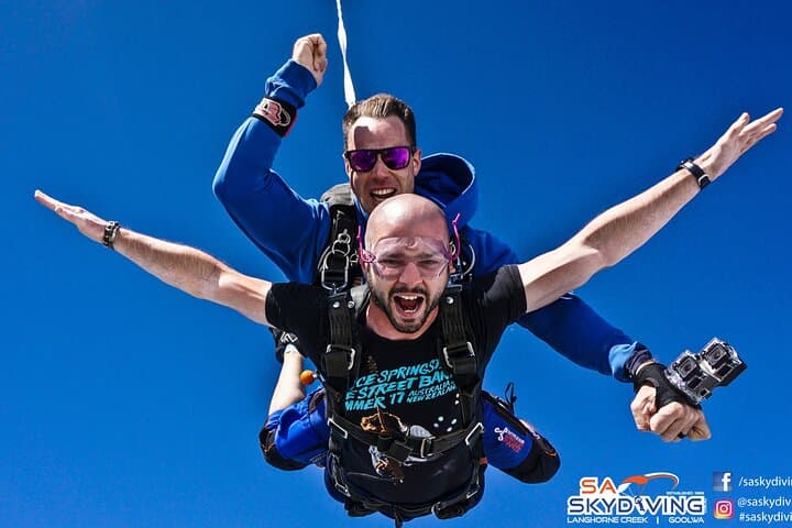 Tandem Skydive Over Lake Alexandrina — SA Skydiving Adelaide Experience