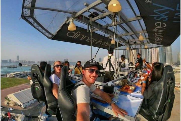 Sky-High Dining & Dubai Night Icons: Private Marina Tour with Dinner in the Sky photo 3
